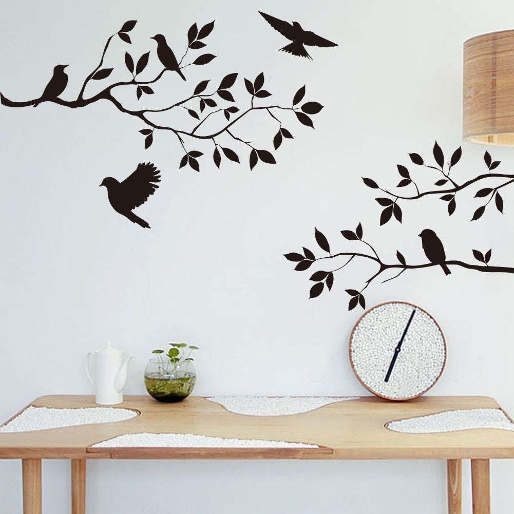 2018 NEW Creative DIY Home Decor Art Wall Sticker Removable Mural Decal Vinyl Tree Birds