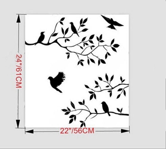 2018 NEW Creative DIY Home Decor Art Wall Sticker Removable Mural Decal Vinyl Tree Birds