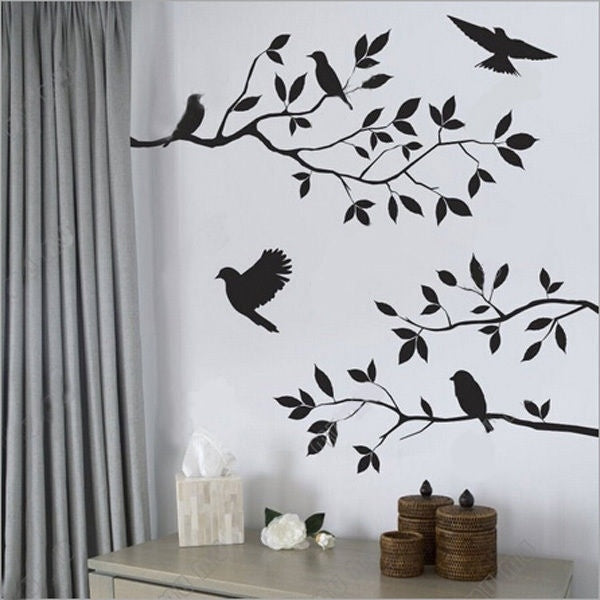 2018 NEW Creative DIY Home Decor Art Wall Sticker Removable Mural Decal Vinyl Tree Birds