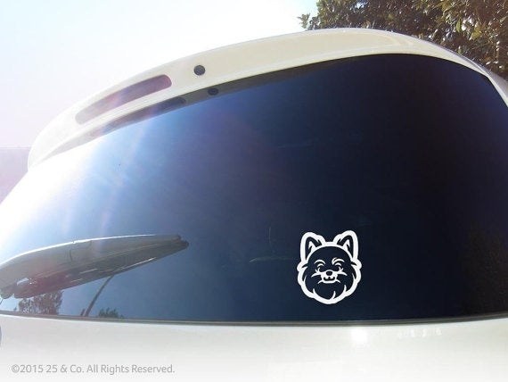 Pomchi, Chi-Pom, Chiranian, Pomahuahua Dog Vinyl Decal | Car Sticker, Decoration | 25 & Co