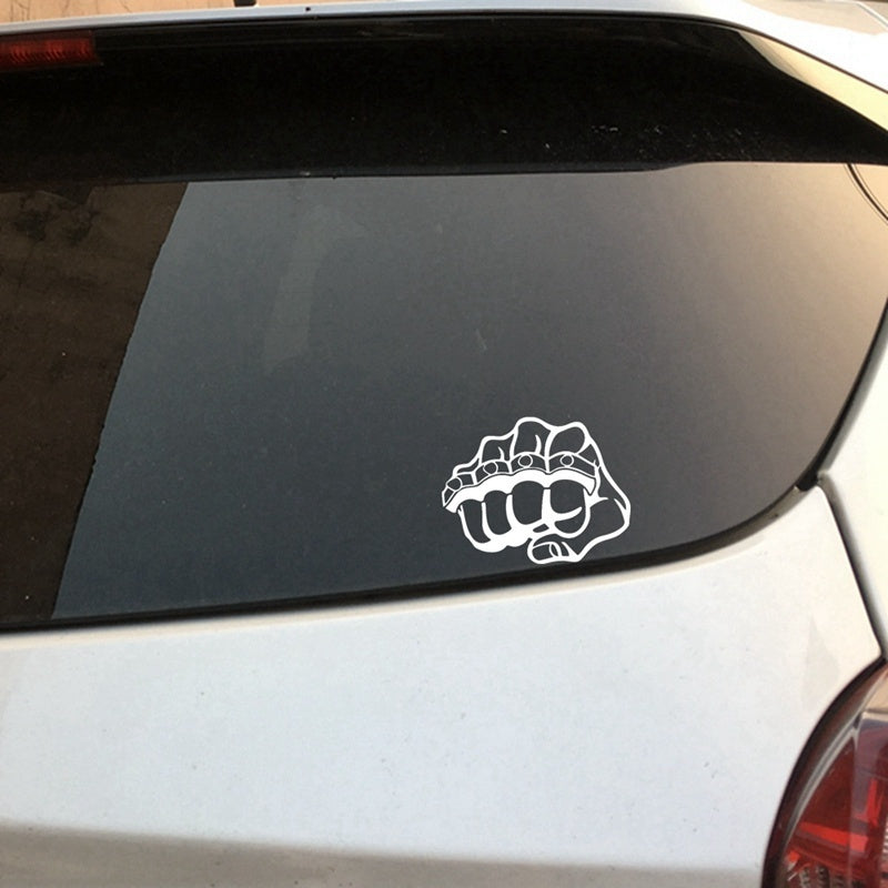 Fashion   Brass Knuckles Knuckle Fist Car Decorative Car Styling Sticker Decal