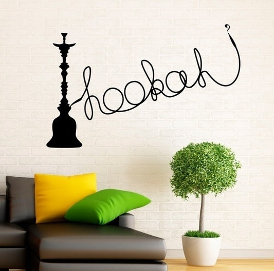 Fashion  Hookah Wall Decal Vinyl Stickers Relax Arabic Home Interior Design Art Murals Bedroom Decor