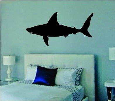 Hot   Shark Decal Vinyl Art Sticker Wall Animal Sea Beach Ocean