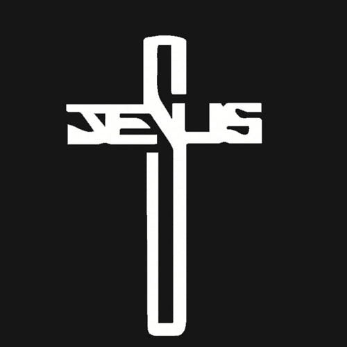 Fashion   Jesus Cross Custom  Car Sticker Family Stickers 22cm*13cm