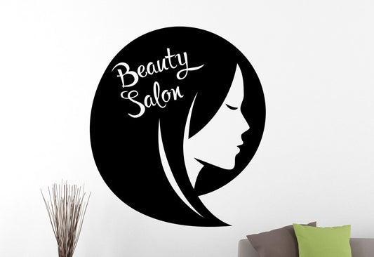 New Fashion   Beauty Salon Wall Sticker Hair Salon Decals Home Interior Design Living Wall Art Murals Window Decals Waterproof Stickers