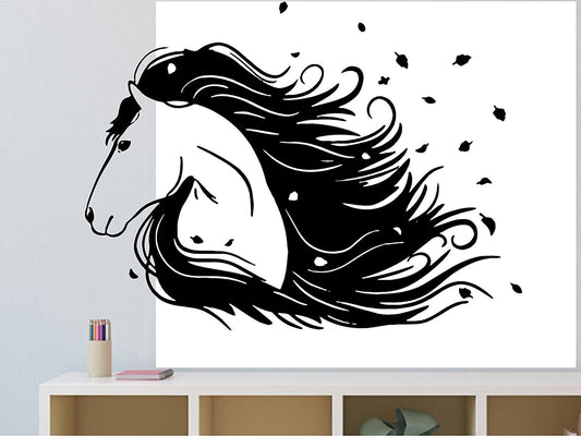Hot  Vinyl Wall Decal Room Decor Sticker Horse Wild Farm Ranch Animal