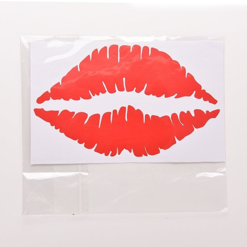 1 Pcs Red Lips Sticker PVC Decal Vehicle Car Wall Laptop Car Decal Sticker