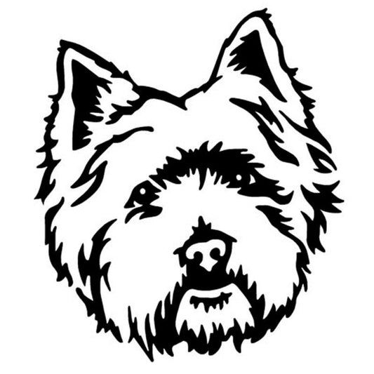 Hot   West Highland White Terrier Westie Dog Car Stickers Cute Vinyl Decal Car Styling Decoration