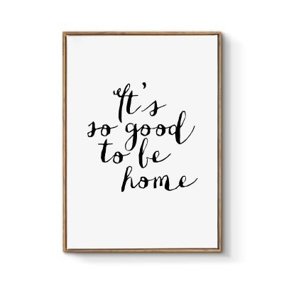 New Brand  The Nordic restaurant adornment picture black and white and creative contracted and contemporary sitting room hangs a picture small pure and fresh and murals of Sweet home