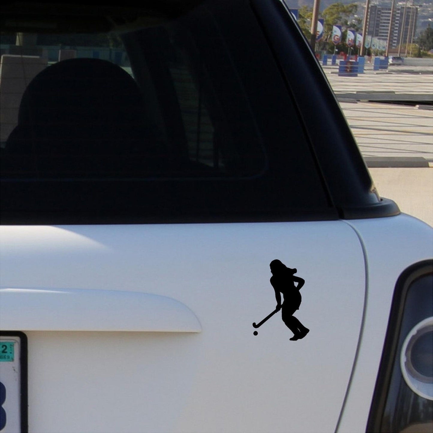 New Hot   FIELD HOCKEY PLAYER SILHOUETTE Vinyl Decal Car Window Bumper Sticker