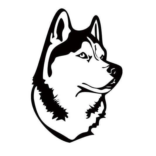 Fashion Style Funny Animal Husky Dog Personality Attractive Car Sticker Vinyl Decal