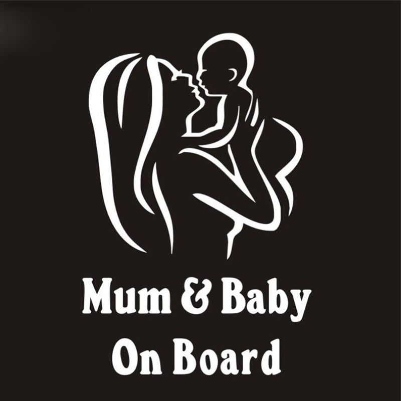 2018 NEW  Mum And Baby On Board Car Sticker