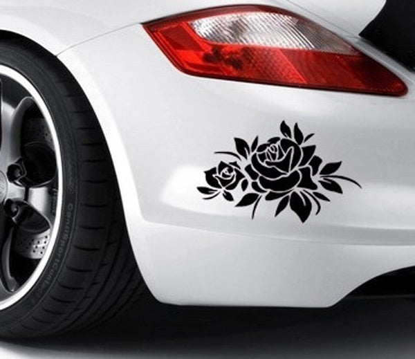 Fashion ROSE FLOWERS Cover Car Stickers Car Decals Marks Roses Stickers