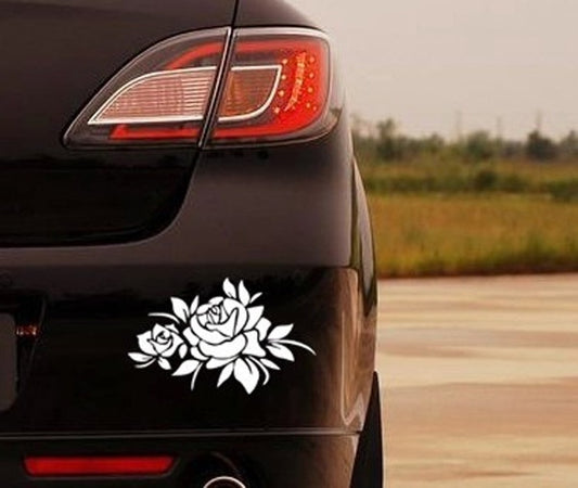 Fashion ROSE FLOWERS Cover Car Stickers Car Decals Marks Roses Stickers