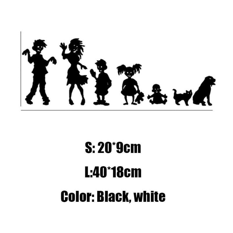 Fashion  1 Pcs Novelty Sticker Car Devil Waterproof Vampire Zombie Family Car Sticker Motorcycle Styling Devil Vinyl Decal