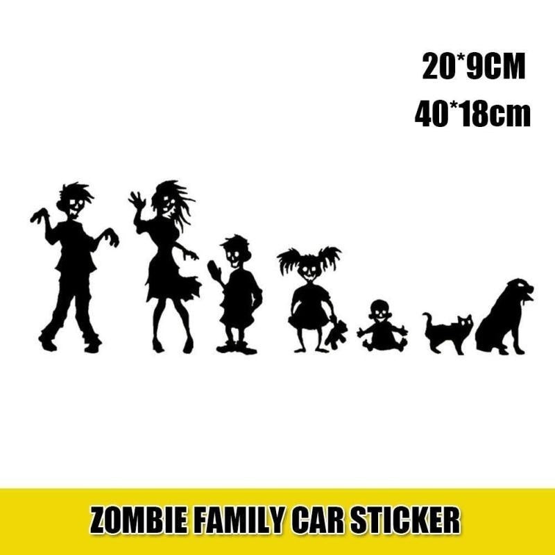 Fashion  1 Pcs Novelty Sticker Car Devil Waterproof Vampire Zombie Family Car Sticker Motorcycle Styling Devil Vinyl Decal