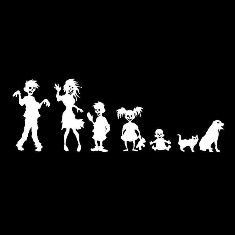 Fashion  1 Pcs Novelty Sticker Car Devil Waterproof Vampire Zombie Family Car Sticker Motorcycle Styling Devil Vinyl Decal