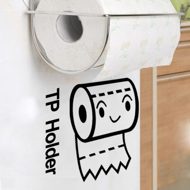 High-quality  Toilet Wall Sticker Decal Mural Art Decor Funny Car Home Bathroom Computer Sticker