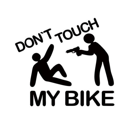 New Brand   Dont Touch My Bike Sticker Vinyl Decal Personality Decal