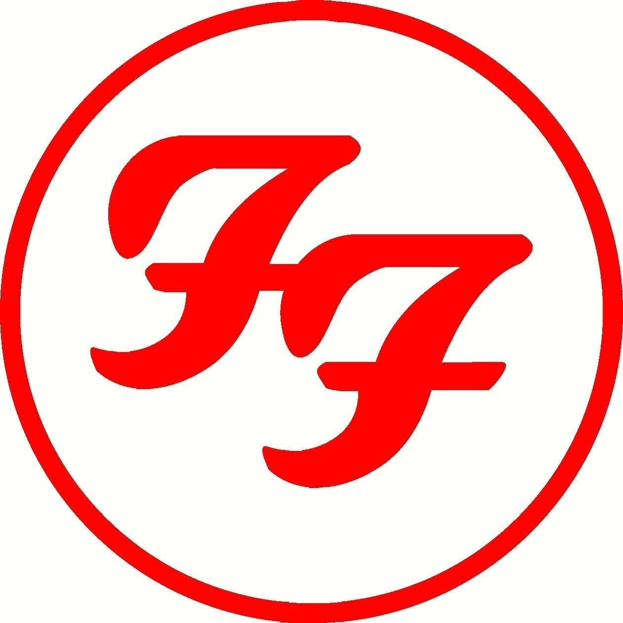 2018 NEW  foo fighters circle decal window or bumper sticker rock roll band foofighters