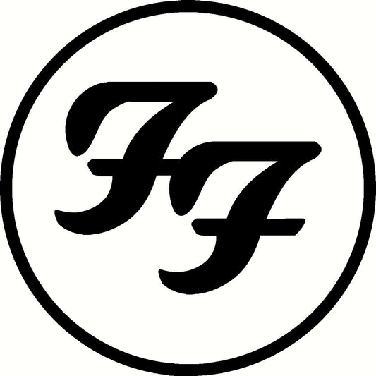 2018 NEW  foo fighters circle decal window or bumper sticker rock roll band foofighters