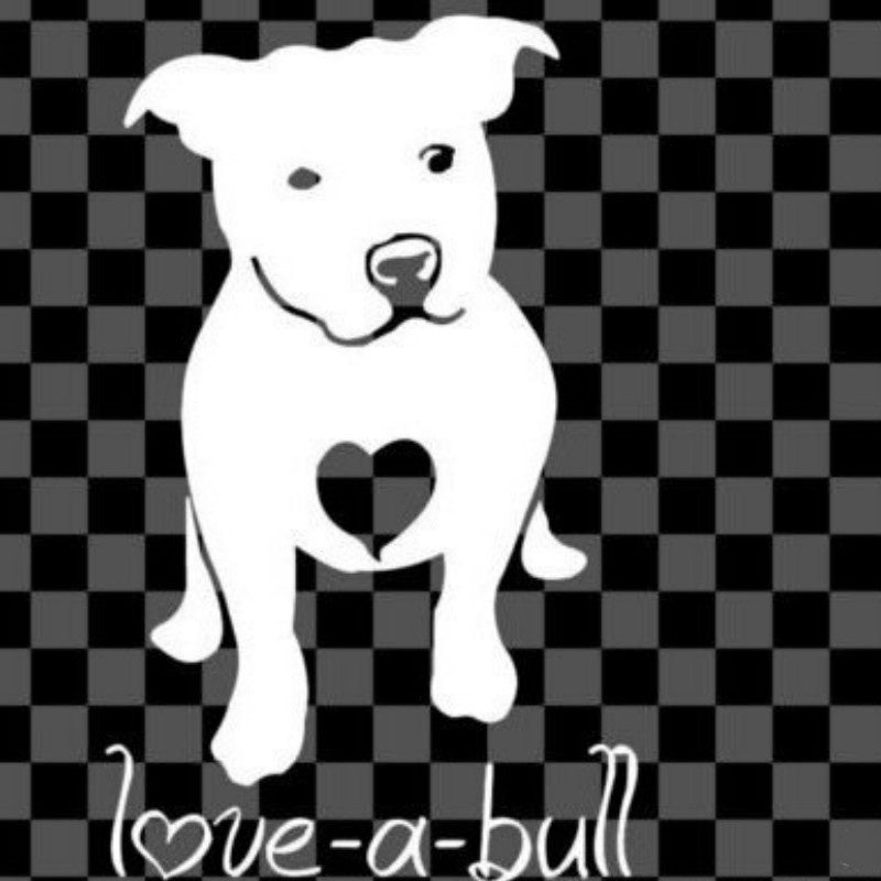 New Brand   The  Love A Bull Pitbull Bulldog  wcarved waterproof car stickers(Size:15* 9.2cm)