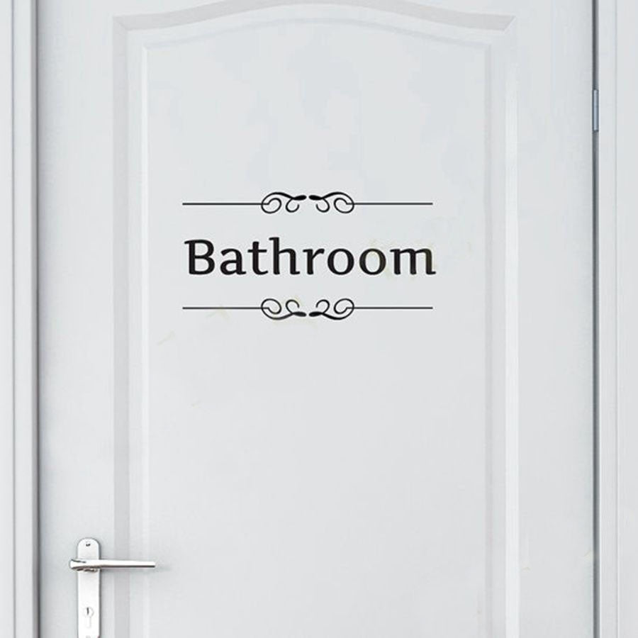 High-quality   Toilet Bathroom Wall Sticker Waterproof Removeble Sticker Wall Art