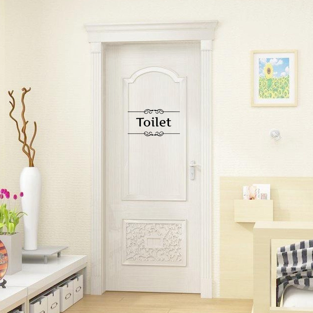 High-quality   Toilet Bathroom Wall Sticker Waterproof Removeble Sticker Wall Art