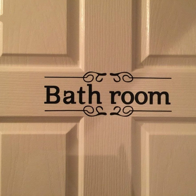 High-quality   Toilet Bathroom Wall Sticker Waterproof Removeble Sticker Wall Art