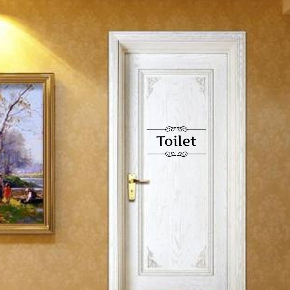 High-quality   Toilet Bathroom Wall Sticker Waterproof Removeble Sticker Wall Art