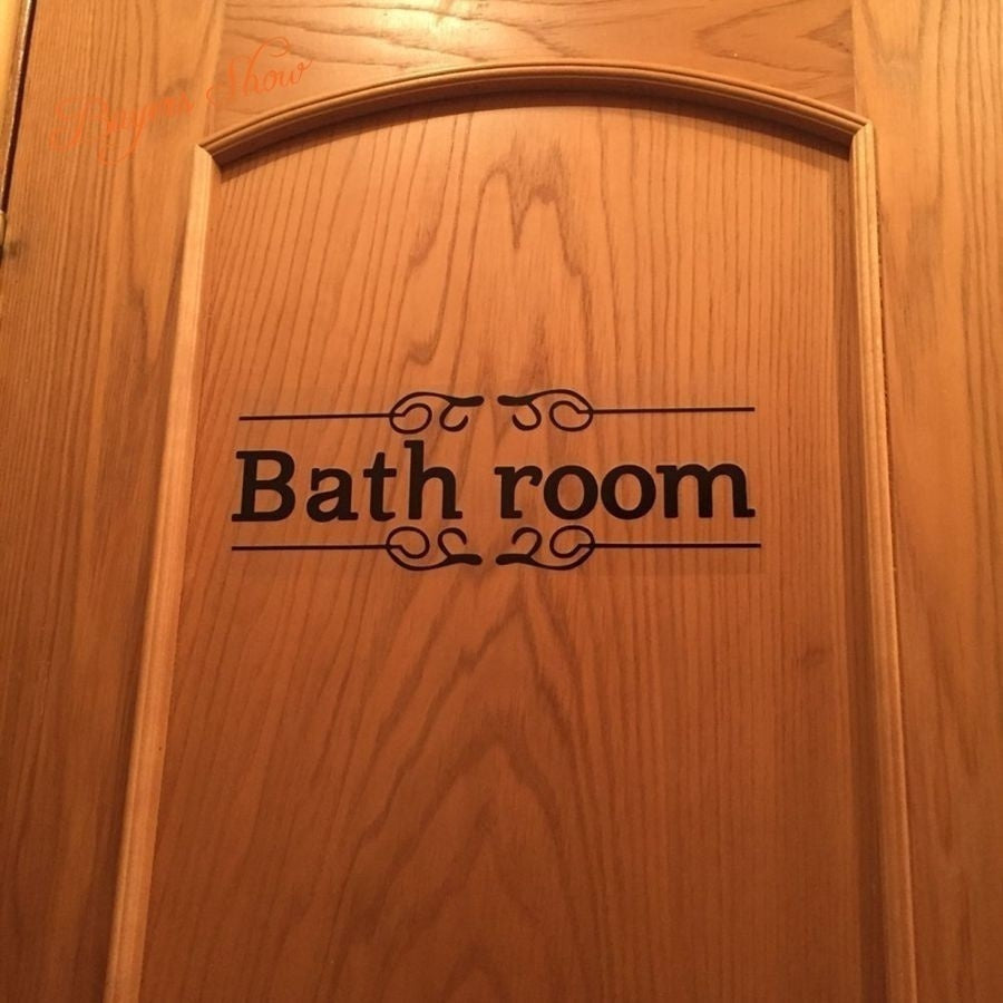 High-quality   Toilet Bathroom Wall Sticker Waterproof Removeble Sticker Wall Art