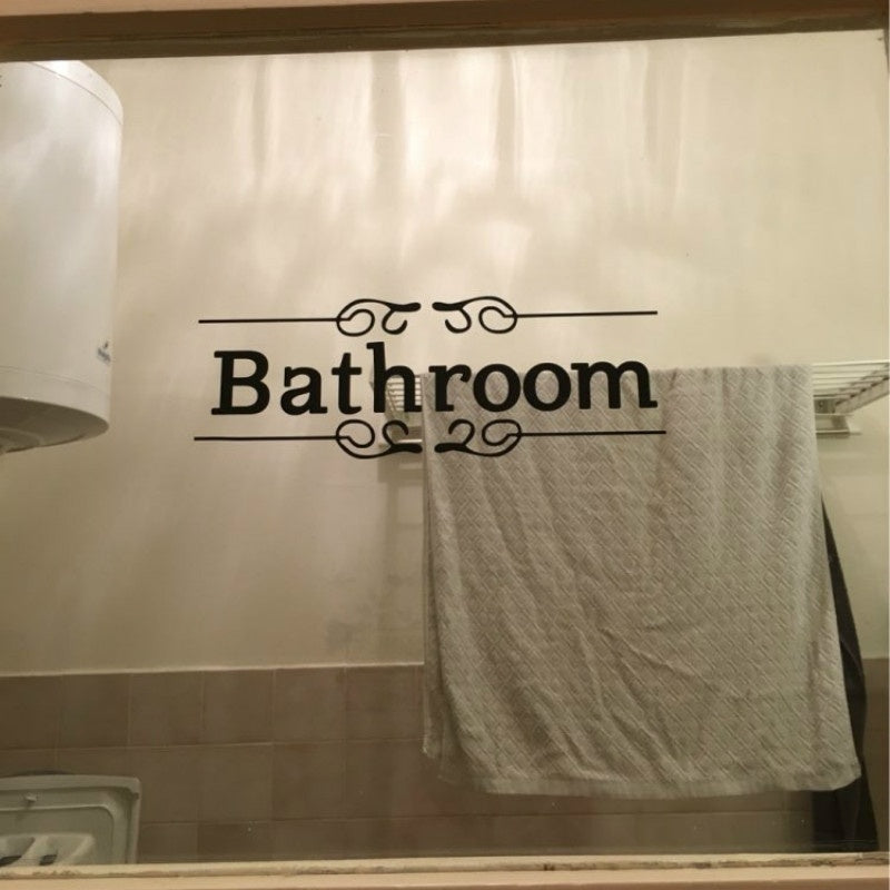 High-quality   Toilet Bathroom Wall Sticker Waterproof Removeble Sticker Wall Art