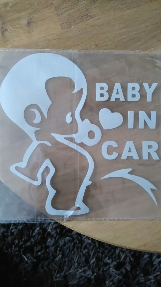 New Fashion   Lovely Funny JDM Child Boys Baby In Car On Board Sticker For Window Glass Truck SUV Bumper Kayak Canoe Camping Cute Vinyl Decal
