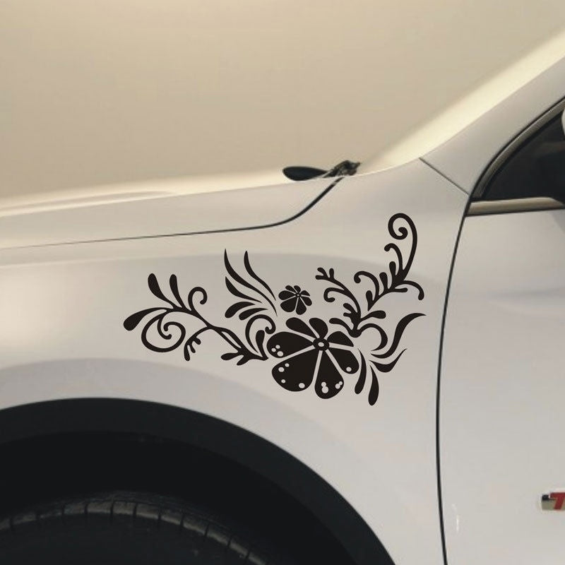 Car Classical Flower Stripe 12'' Hood sticker for RS4 RS6 S8 A4 A5 A8