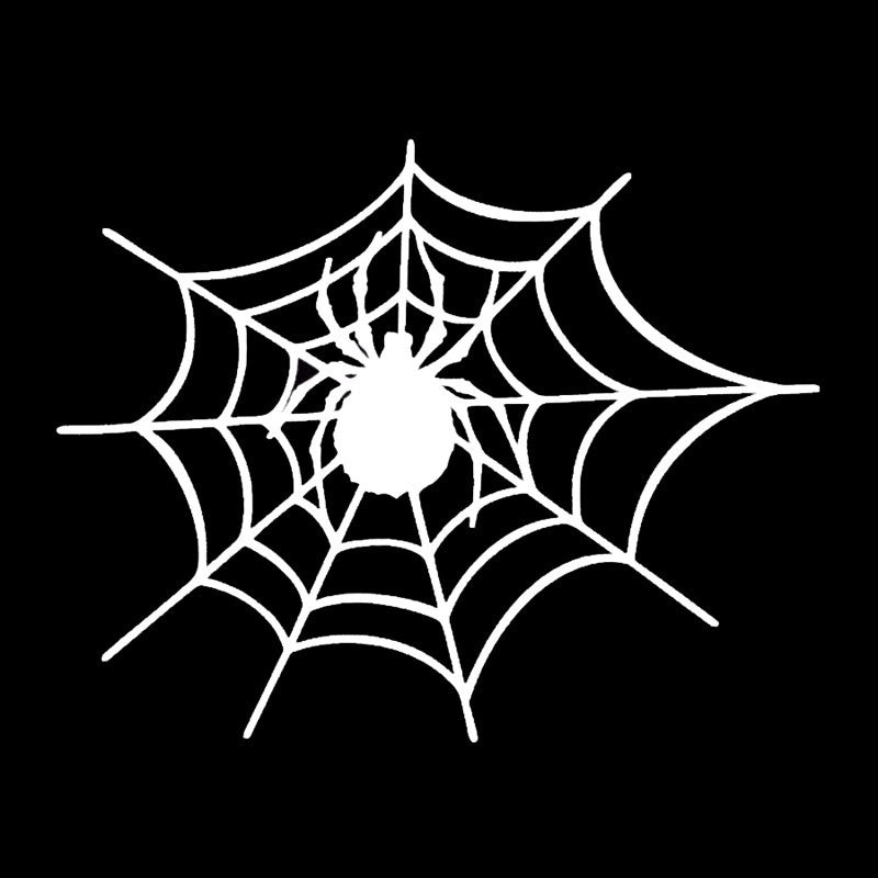 Bug In Spider Web Funny Car Stickers