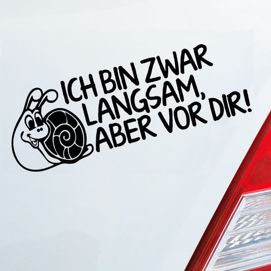 Hot Auto Aufkleber LANGSAM ABER VOR DIR FUN Tuning Sticker Schnecke DUB OEM JDM 528