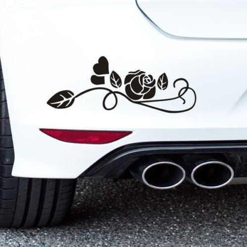 2018 NEW Car Rose flower 12'' Headlight Motor Vinyl sticker for RS3 RS4