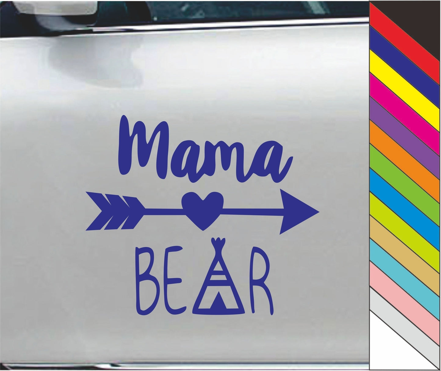 Mama Bear Decal Car Window Sticker Decal Vinyl Car Bumper Decor Home Decal Waterproof