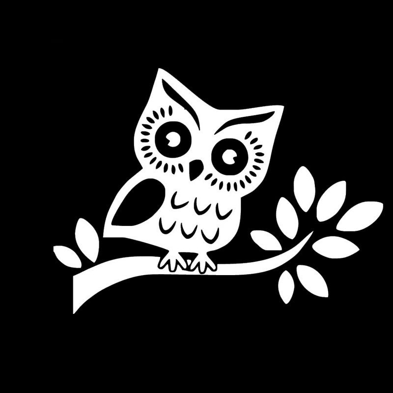 2018 NEW   Owl on Branch Vinyl Sticker Decal Car Truck Cute Tree