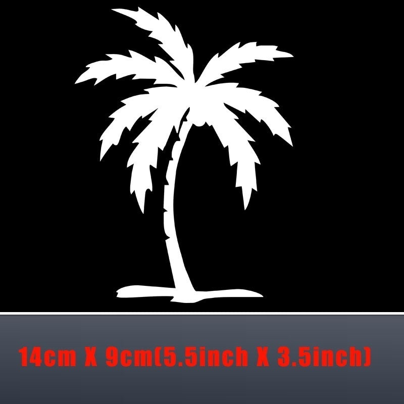 New Fashion   Ocean Beach Palm Tree Car Stickers