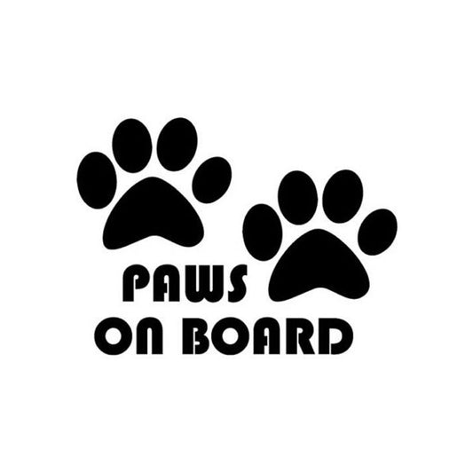 High-quality  Creative  Car Stickers Cute Dog Paw ON BOARD To Remind Car Stickers