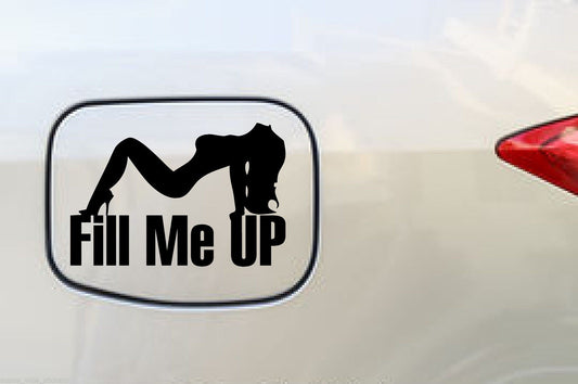 150mm Funny Offroad 4x4 Car petrol cap accessories Stickers FILL ME UP