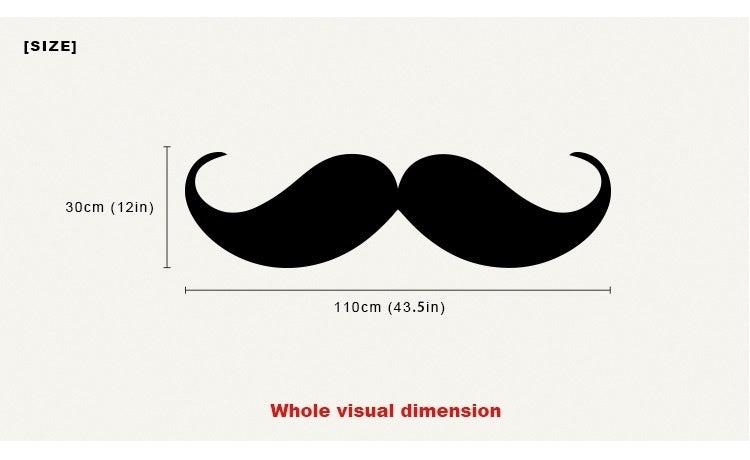 Hot   Home Decoration-Vinyl Wall Decal Mustache -Wall Sticker