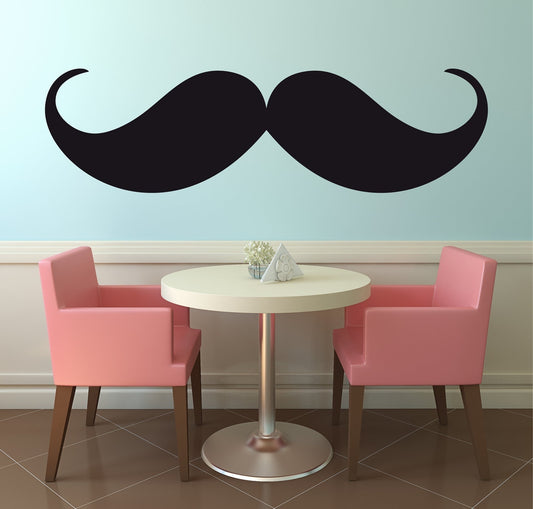 Hot   Home Decoration-Vinyl Wall Decal Mustache -Wall Sticker