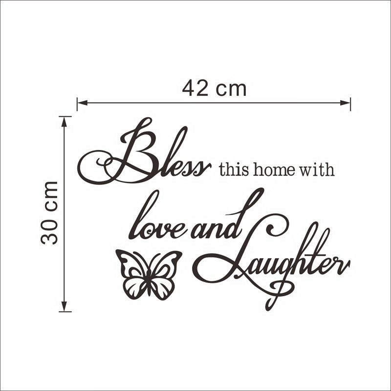 New Hot Home Quotes English Letters Vinyl Wall Stickers