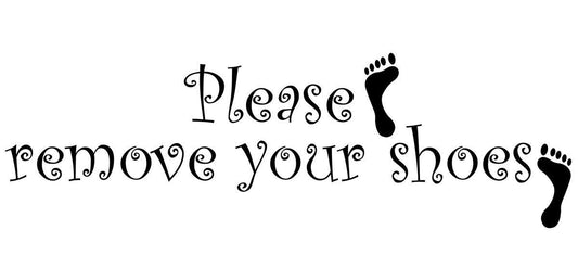 2018 NEW   Please Remove Your Shoes Vinyl Wall Decal Quotes Wall Stickers Living Room Decals Home Decor Decals