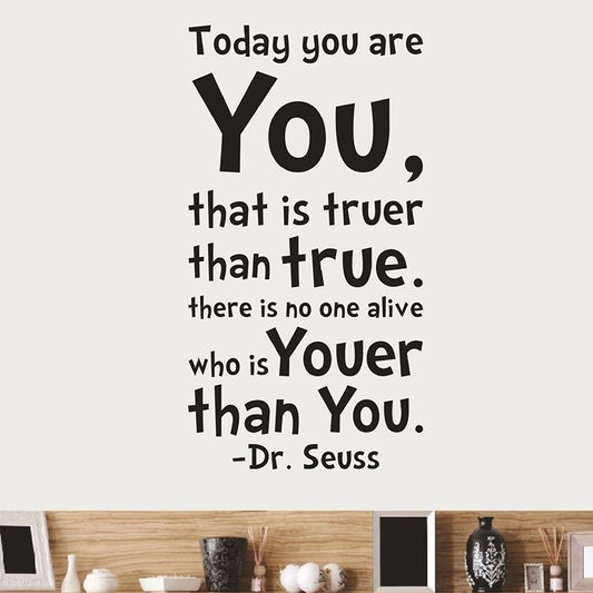 New Brand   Today You Are You Art Vinyl Wall Decals Stickers Quotes and Sayings Home Decor Decal Love Kids Bedroom