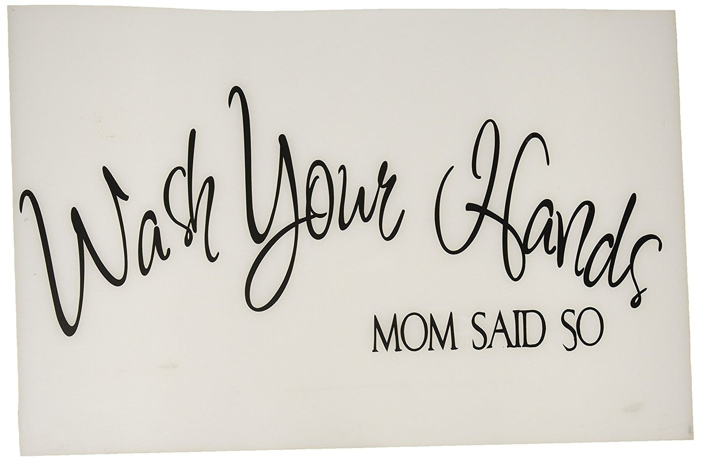 Hot  Wash Your Hands Mom Said so Bathroom Wall Quote Decor By Blue Monkey Graphics