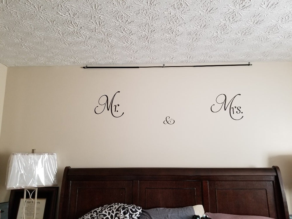 Fashion     Sell Wall Stickers Mr. & Mrs. PVC wall Sticker decal living room Home decor removable convenient DIY