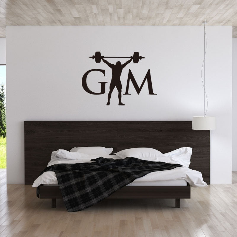 New Fashion Weight Lifting Lifter Decal Vinyl Sticker for Car Truck Window Wall Decals Stickers